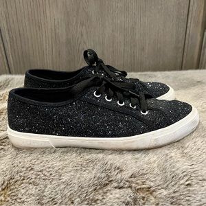 Woman’s black sparkle sneakers size 8